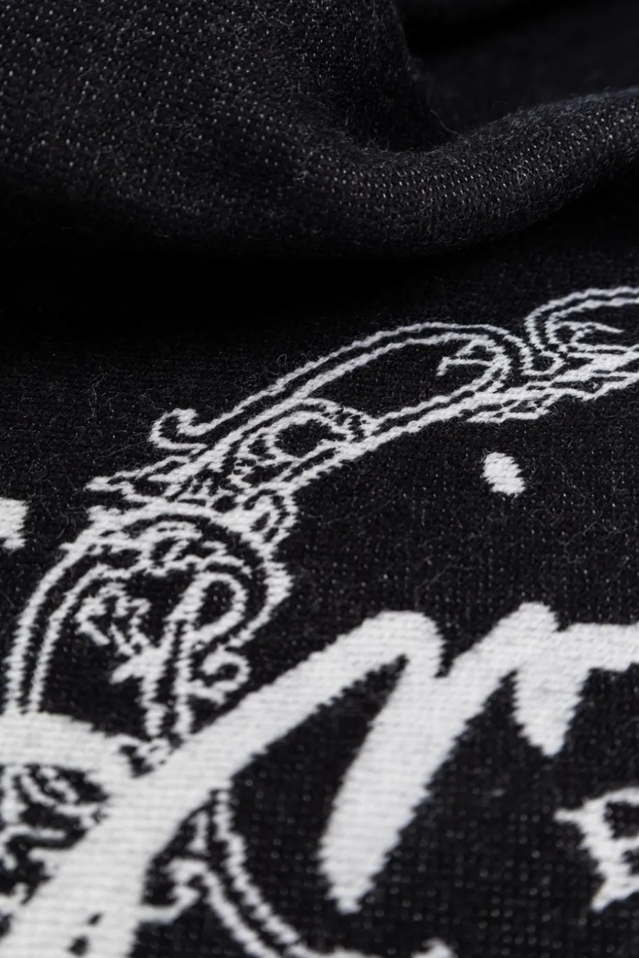 Givenchy CZARNY Szal z logo