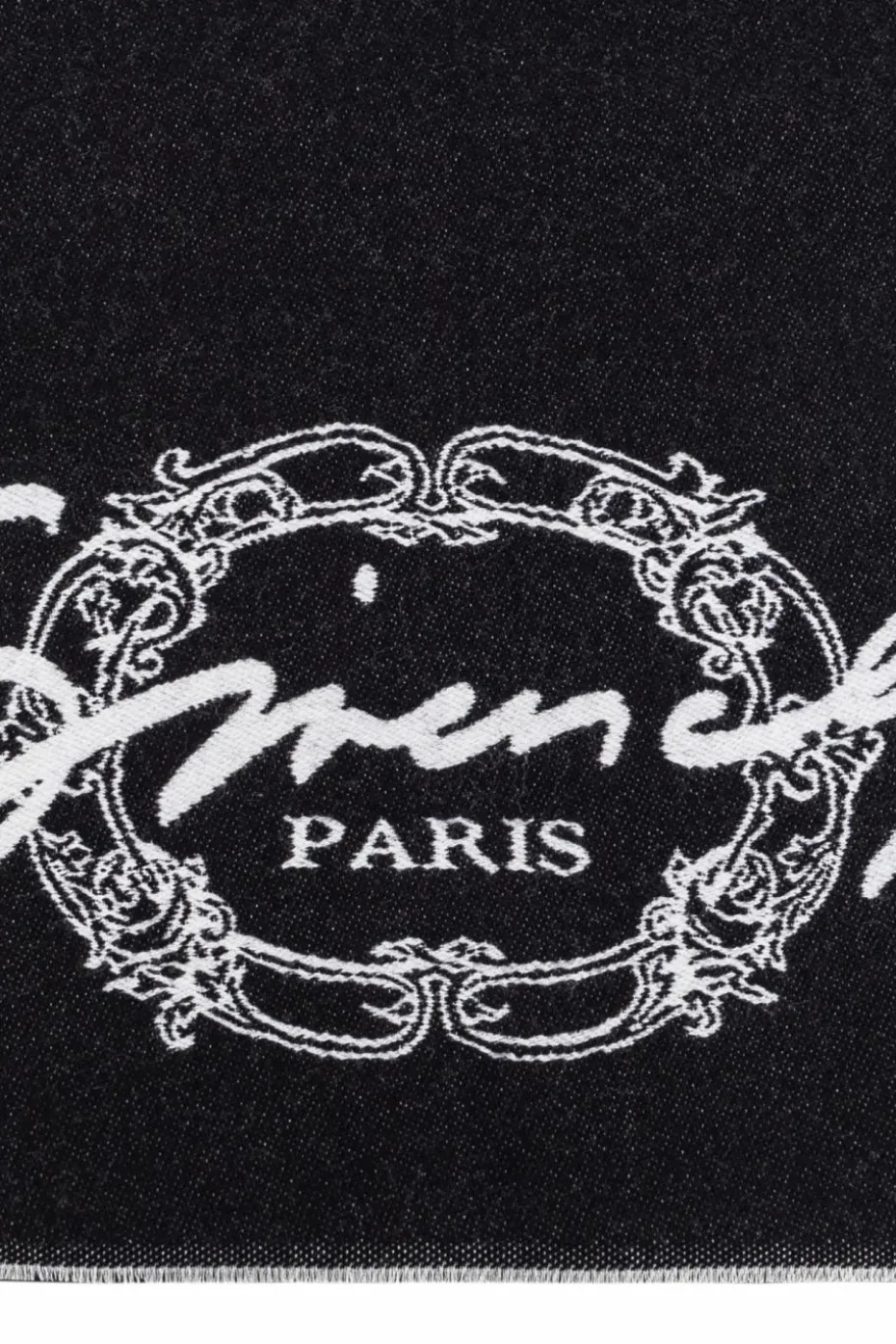 Givenchy CZARNY Szal z logo