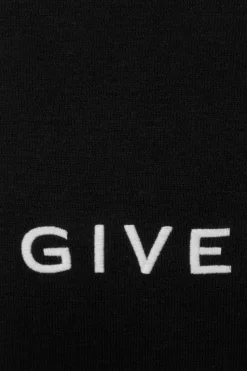 Givenchy CZARNY Szal z logo