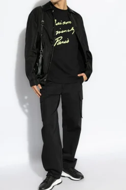 Givenchy CZARNY T-shirt z okrągłym dekoltem