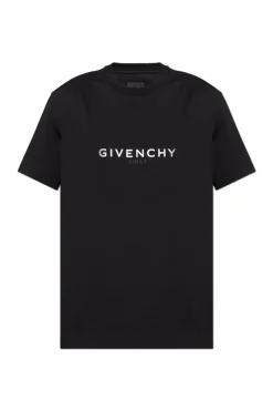 Givenchy CZARNY T-shirt z logo