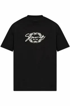 Givenchy CZARNY T-shirt z logo