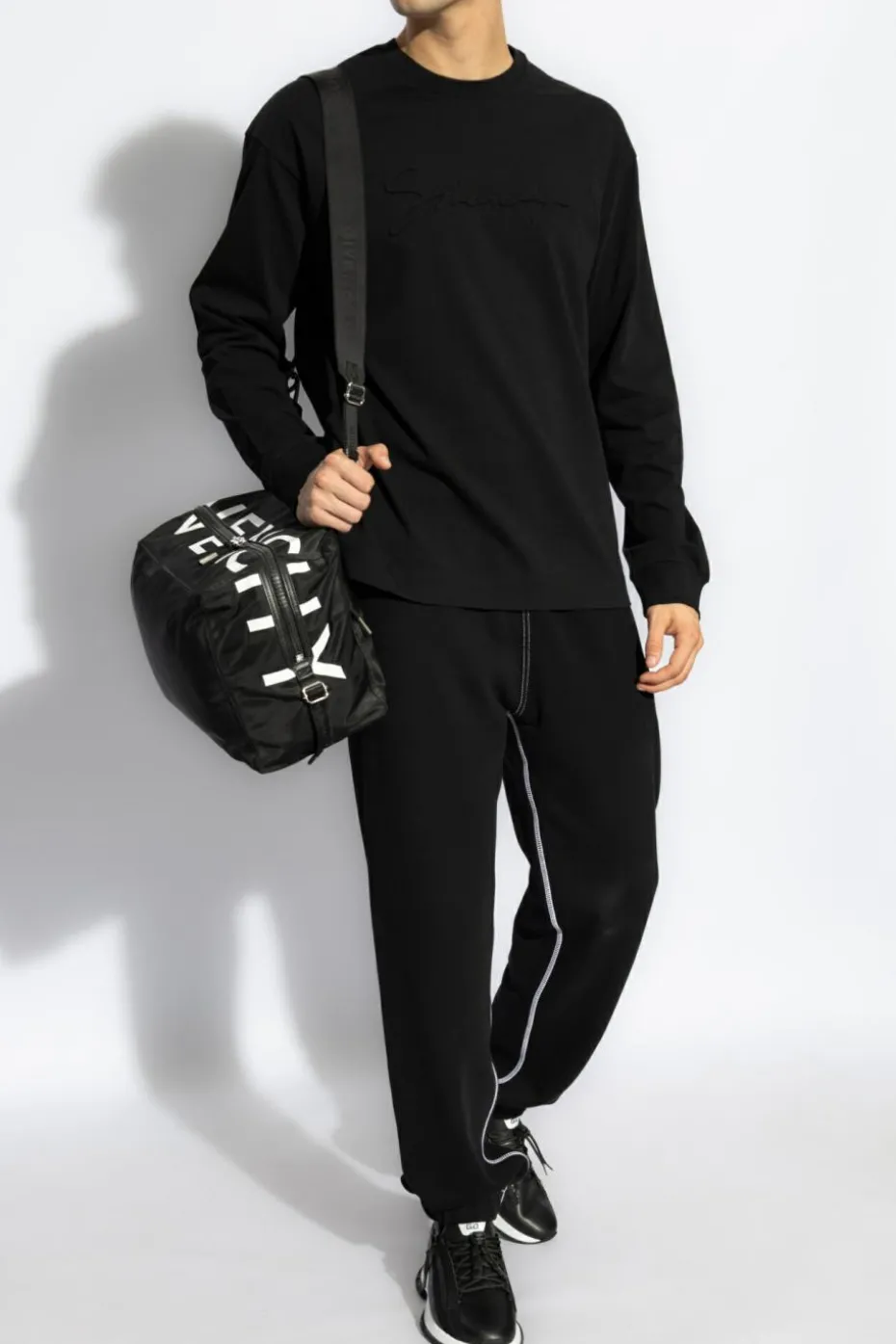 Givenchy CZARNY T-shirt z długimi rękawami