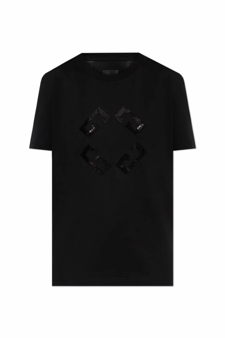 Givenchy CZARNY T-shirt z logo