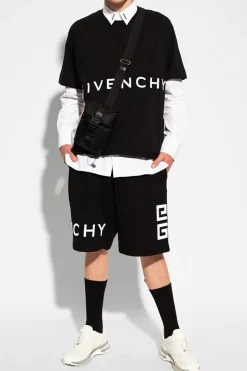 Givenchy CZARNY T-shirt z logo