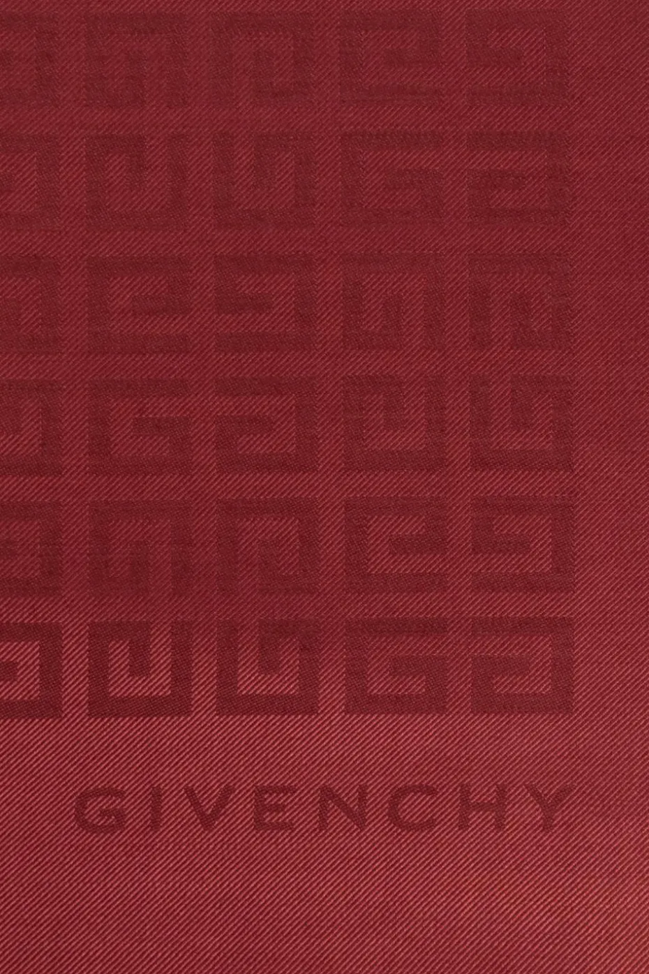 Givenchy CZERWONY Chusta z monogramem
