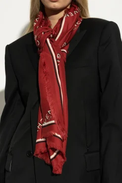 Givenchy CZERWONY Chusta z monogramem