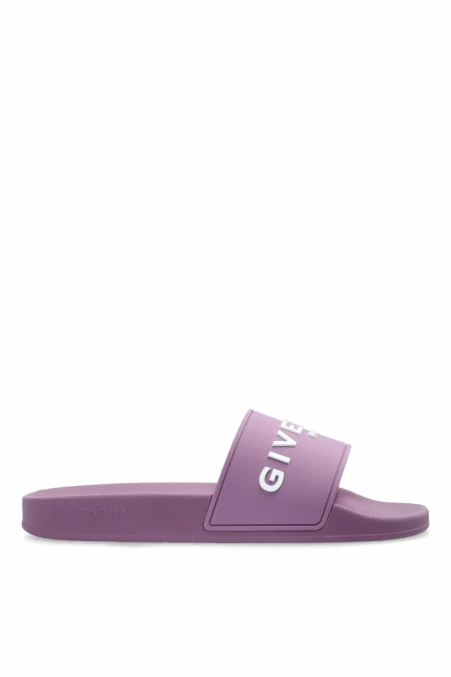 Givenchy FIOLETOWY Klapki z logo