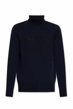 Givenchy GRANATOWY Golf z logo