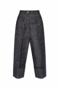 Givenchy GRANATOWY Jeansy z monogramem