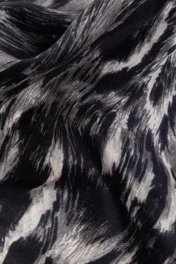 Givenchy GRANATOWY Jedwabny chusta