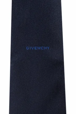 Givenchy GRANATOWY Jedwabny krawat