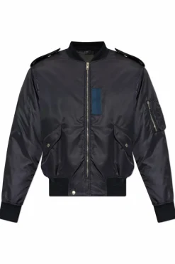 Givenchy GRANATOWY Kurtka typu `bomber`