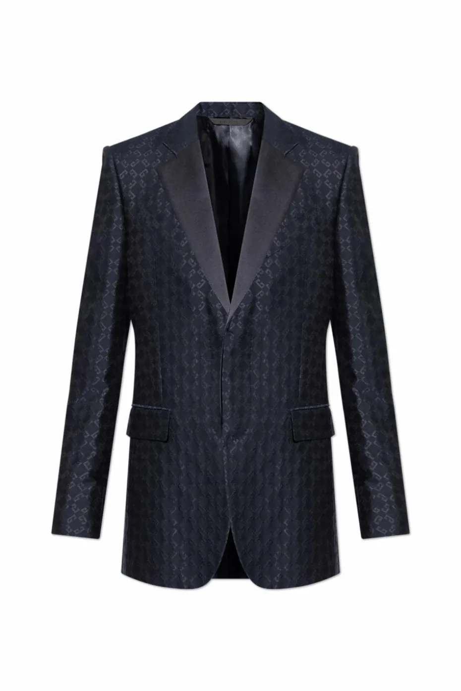 Givenchy GRANATOWY Marynarka z logo