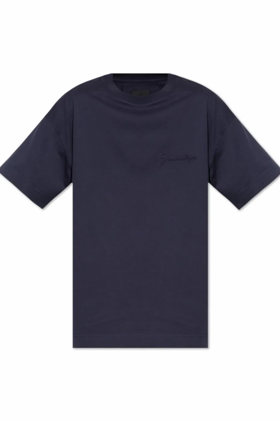 Givenchy GRANATOWY T-shirt z logo