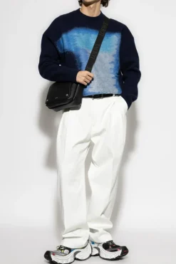 Givenchy GRANATOWY Wełniany sweter