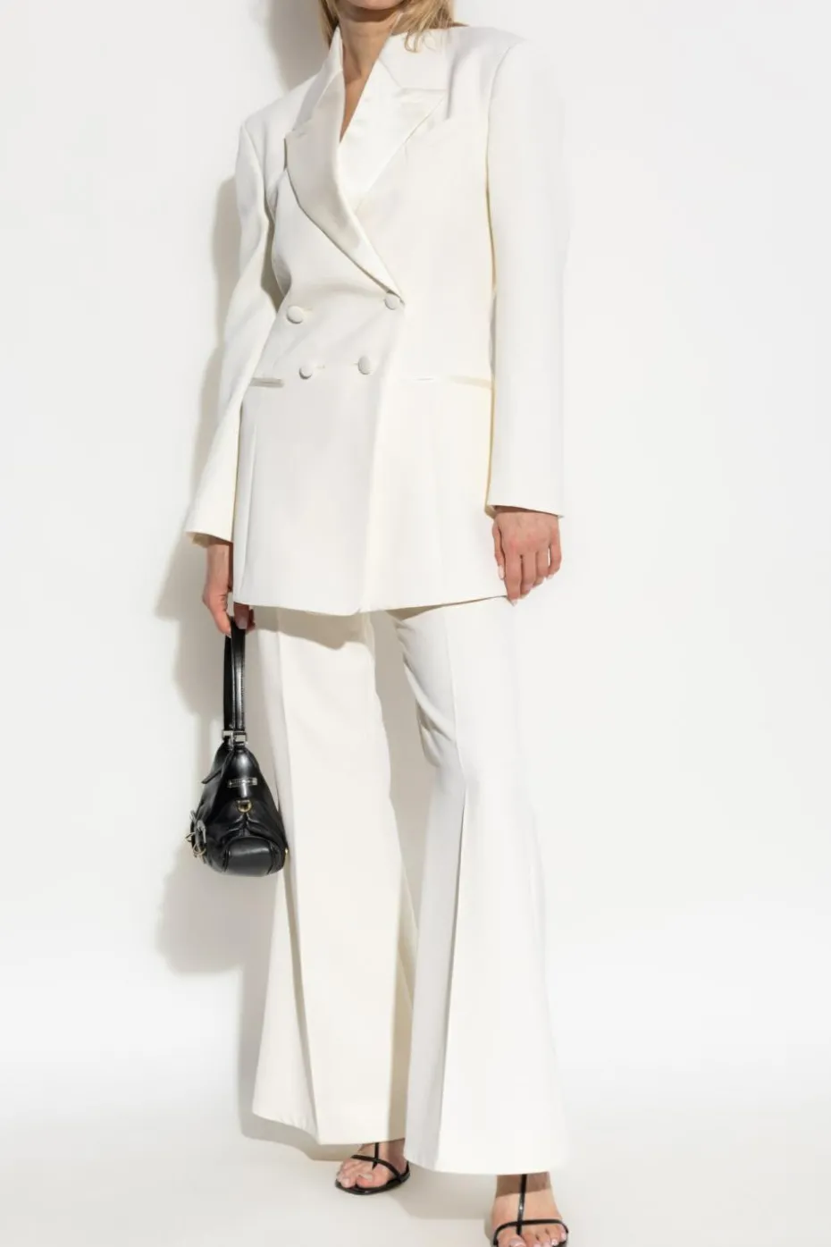 Givenchy kremowy Dwurzędowa marynarka