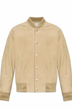 Givenchy kremowy Skórzana kurtka typu ‘bomber’