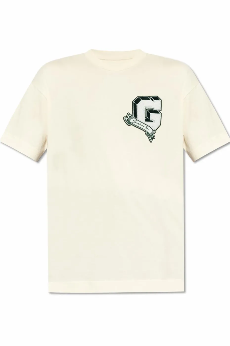 Givenchy kremowy T-shirt z okrągłym dekoltem