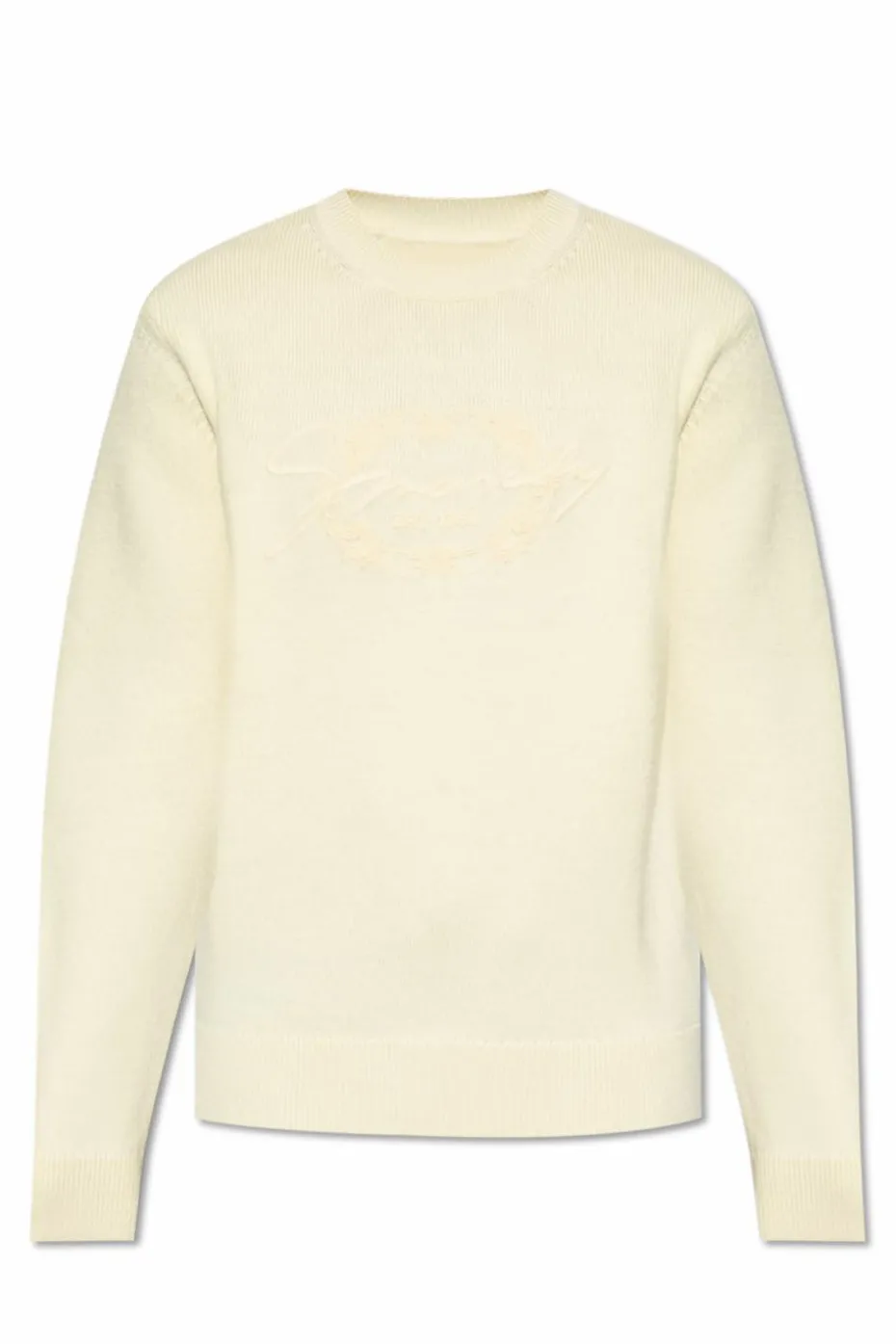Givenchy kremowy Wełniany sweter