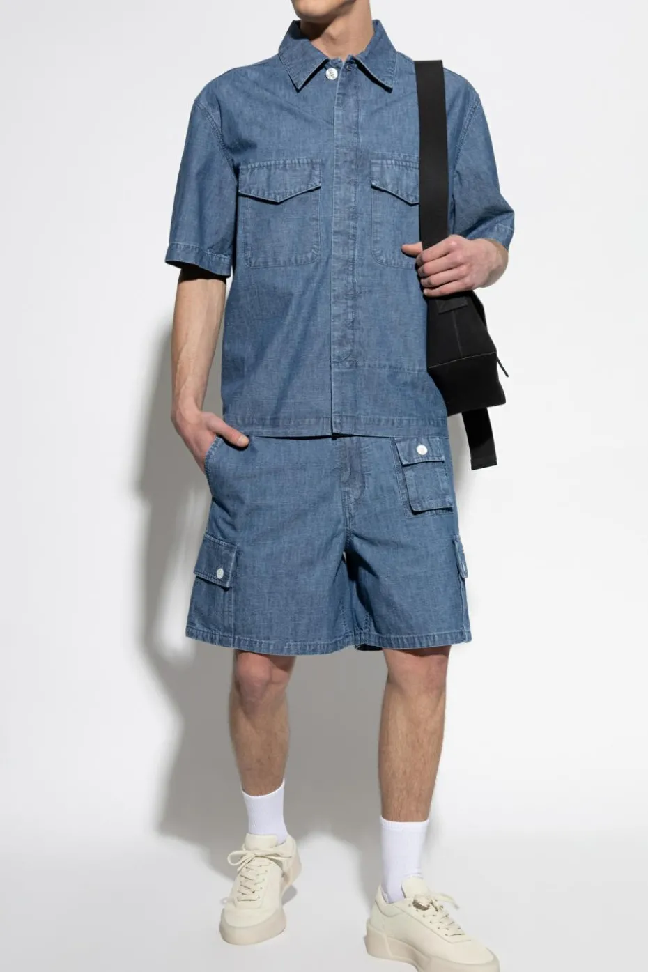 Givenchy NIEBIESKI Jeansowa koszula