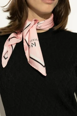 Givenchy RÓŻOWY Jedwabna chusta