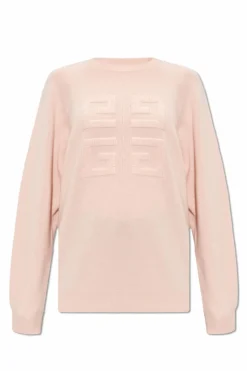 Givenchy RÓŻOWY Sweter z logo