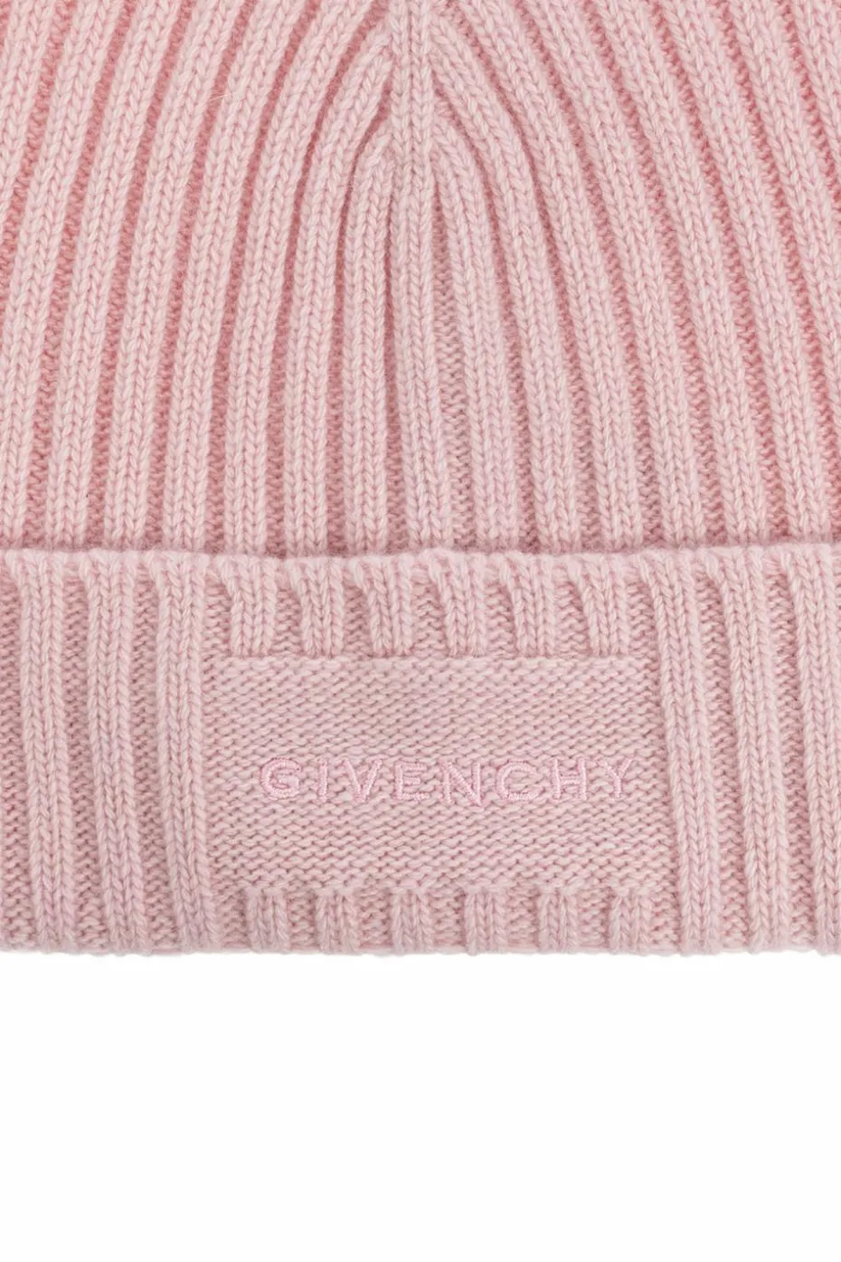 Givenchy RÓŻOWY Wełniana czapka z logo