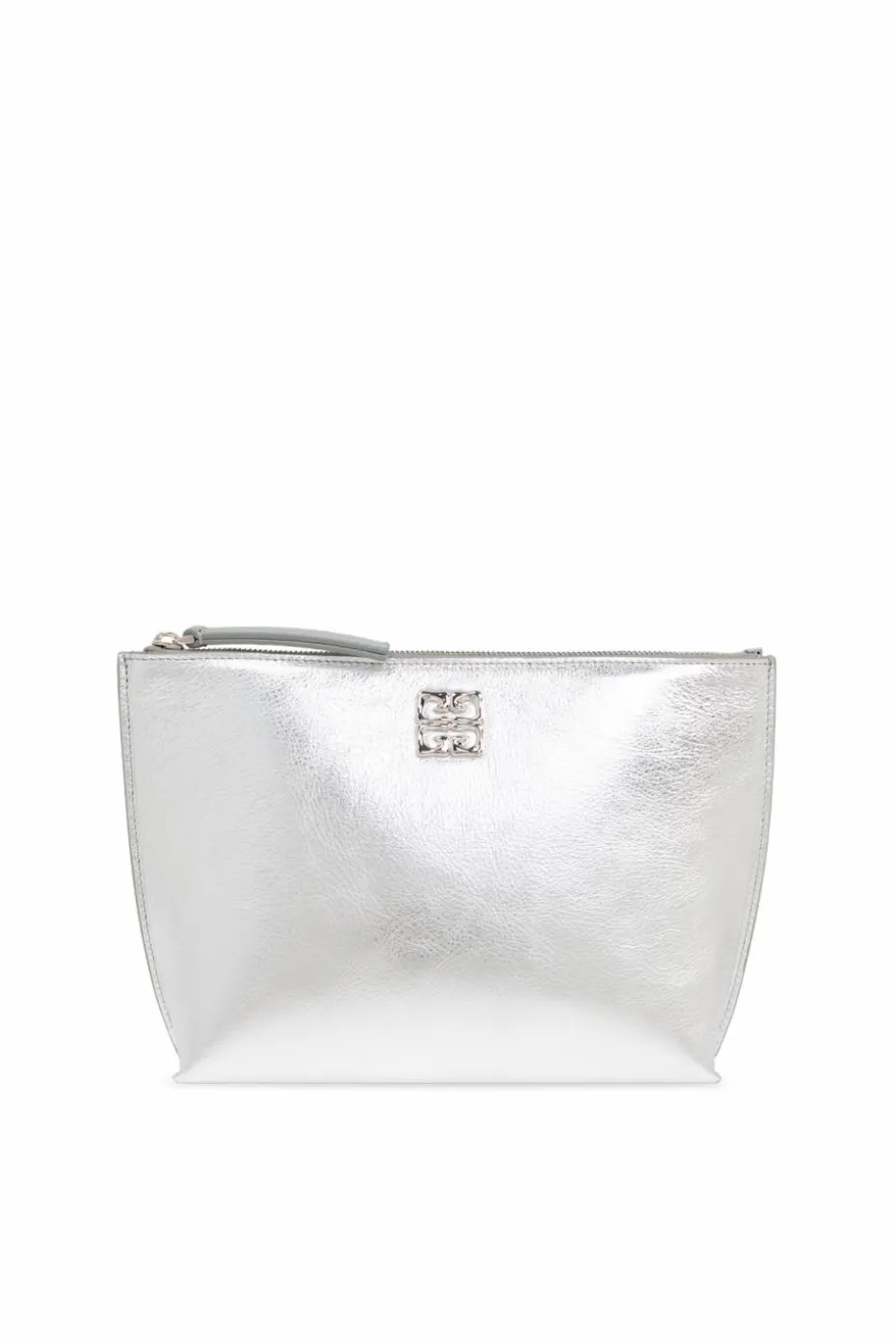 Givenchy SREBRNY Czarna kopertówka ‘Liquid’