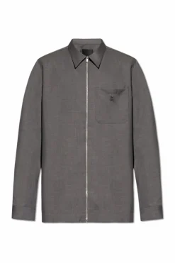 Givenchy SZARY Kurtka z logo