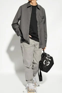 Givenchy SZARY Kurtka z logo