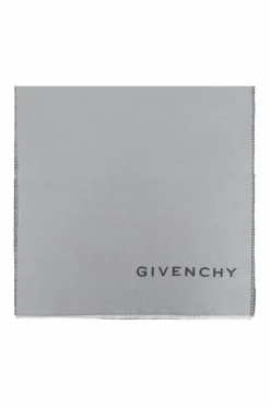 Givenchy SZARY Szal z logo