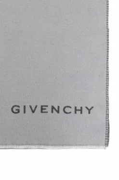 Givenchy SZARY Szal z logo