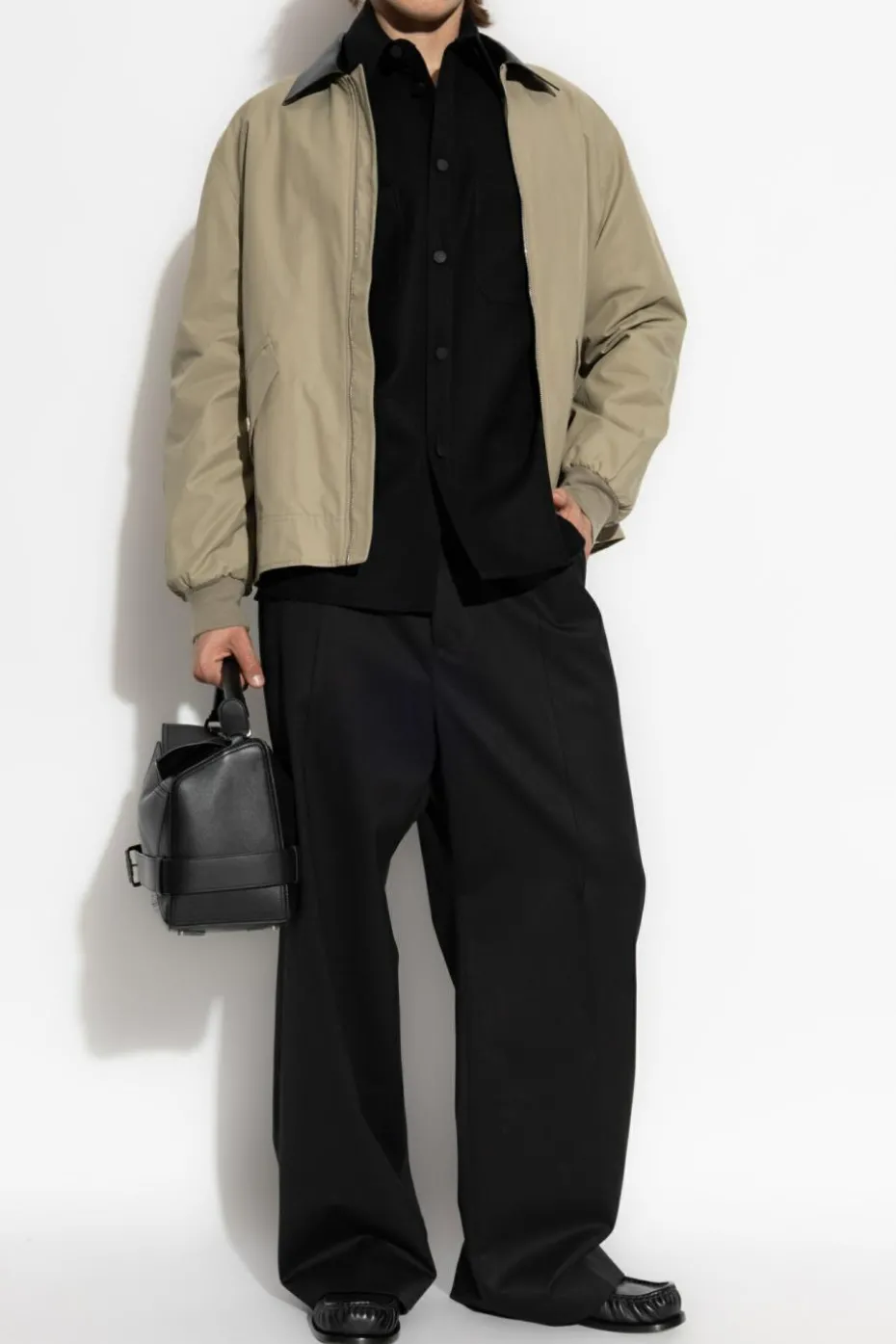 Givenchy ZIELONY Kurtka z kołnierzem