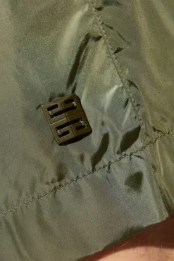 Givenchy ZIELONY Szorty kąpielowe