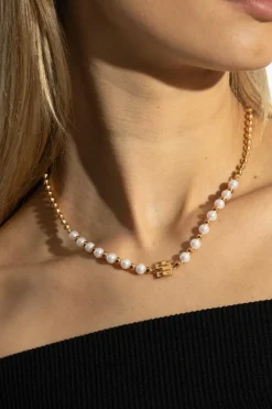 Givenchy ZŁOTY Mosiężny naszyjnik