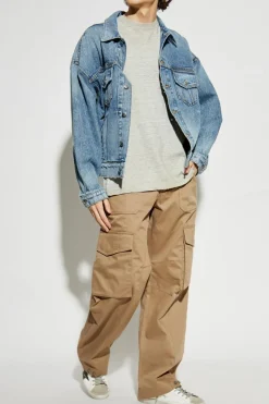Golden Goose beżowy Spodnie z kieszeniami