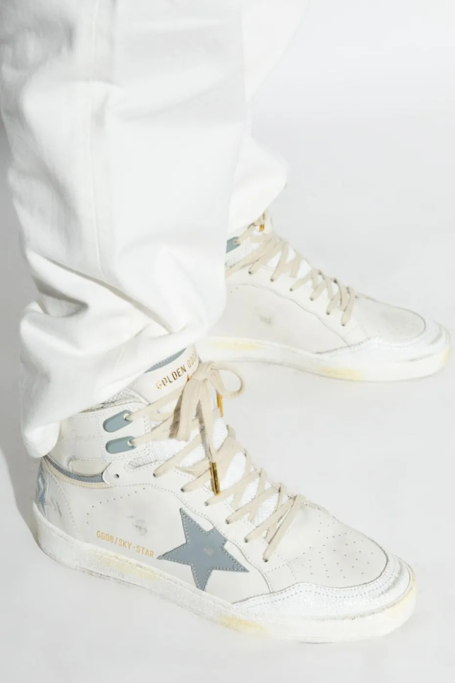 Golden Goose BIAŁY Buty sportowe `Sky Star With Padded Tongue`