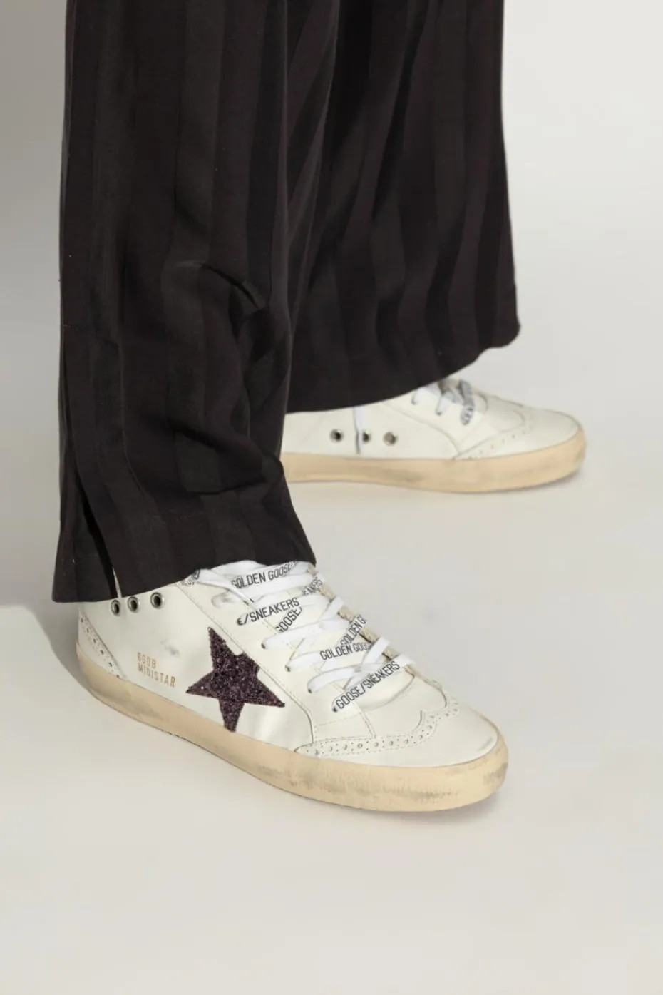 Golden Goose BIAŁY Buty sportowe `Mid Star Classic`