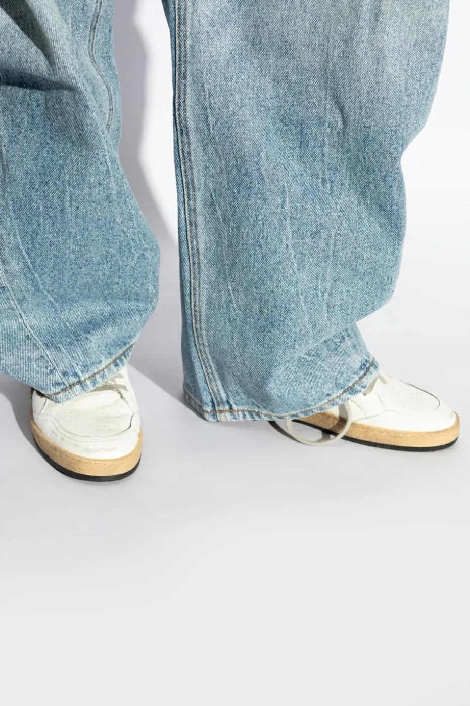 Golden Goose BIAŁY Buty sportowe za kostkę ‘Sky Star’