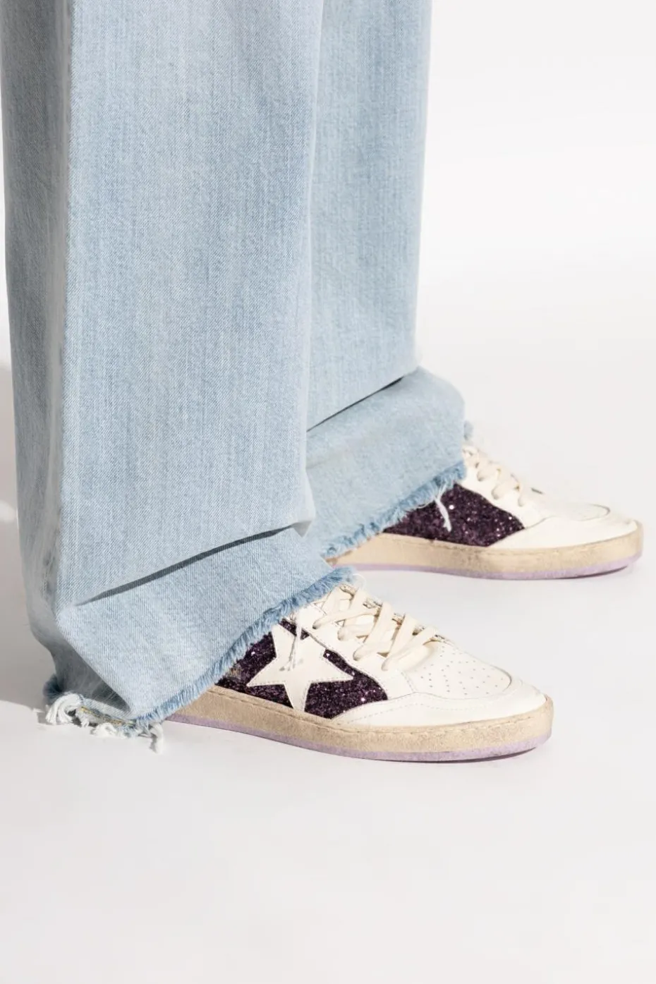 Golden Goose BIAŁY Buty sportowe `Ball Star`