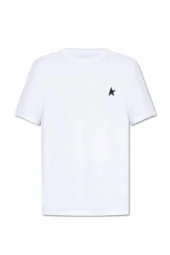 Golden Goose BIAŁY T-shirt z logo