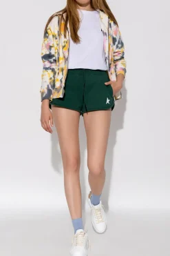 Golden Goose BIAŁY T-shirt z logo