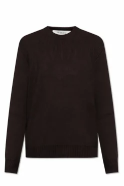 Golden Goose BRĄZOWY Sweter z okrągłym dekoltem