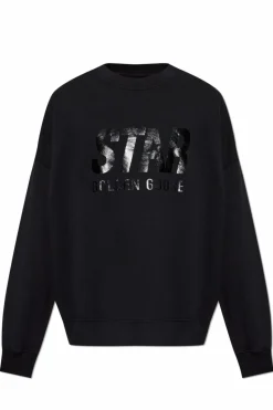 Golden Goose CZARNY Bluza z logo