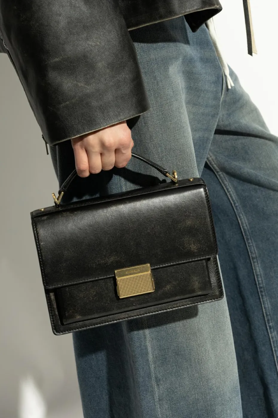 Golden Goose CZARNY Torba do ręki `Venezia`