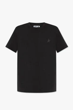Golden Goose CZARNY T-shirt z logo