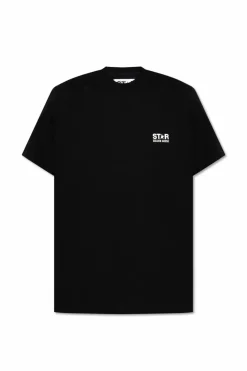 Golden Goose CZARNY T-shirt z logo