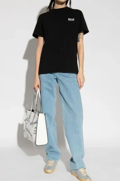 Golden Goose CZARNY T-shirt z logo