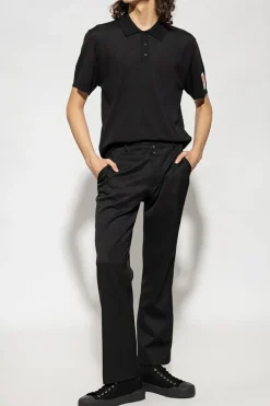 Golden Goose CZARNY Wełniane polo